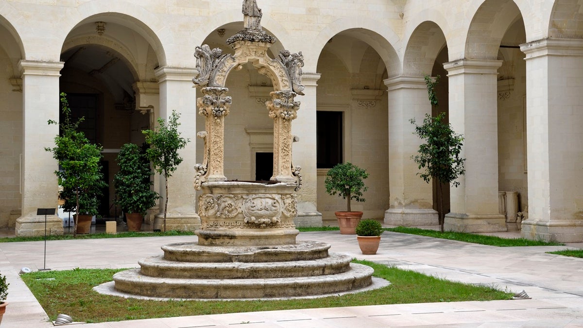 Italian seminary courtyard