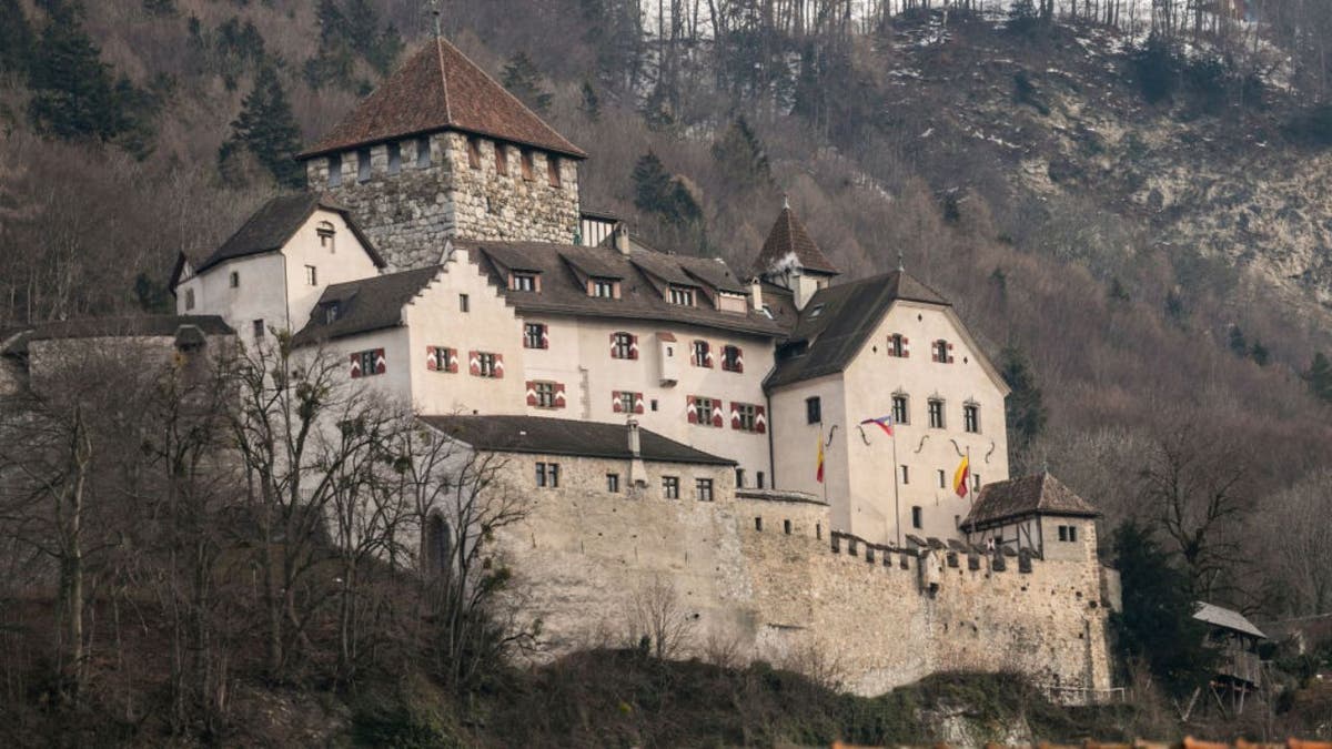  A view of the Vaduz Castle in Liechtenstein