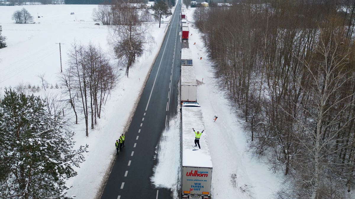 Poland trucker protest