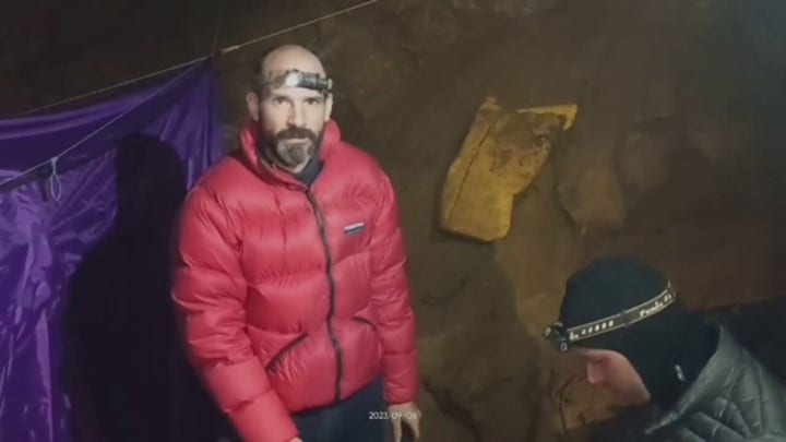 American climber trapped in one of Turkey's deepest caves addresses supporters