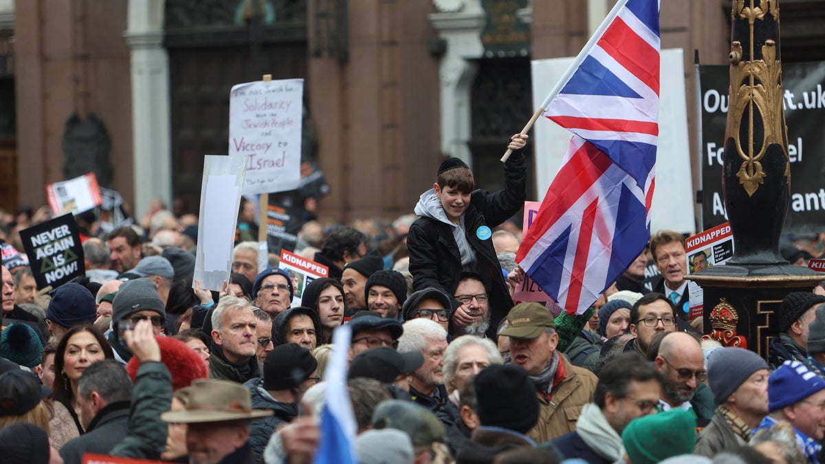 March against antisemitism in the UK