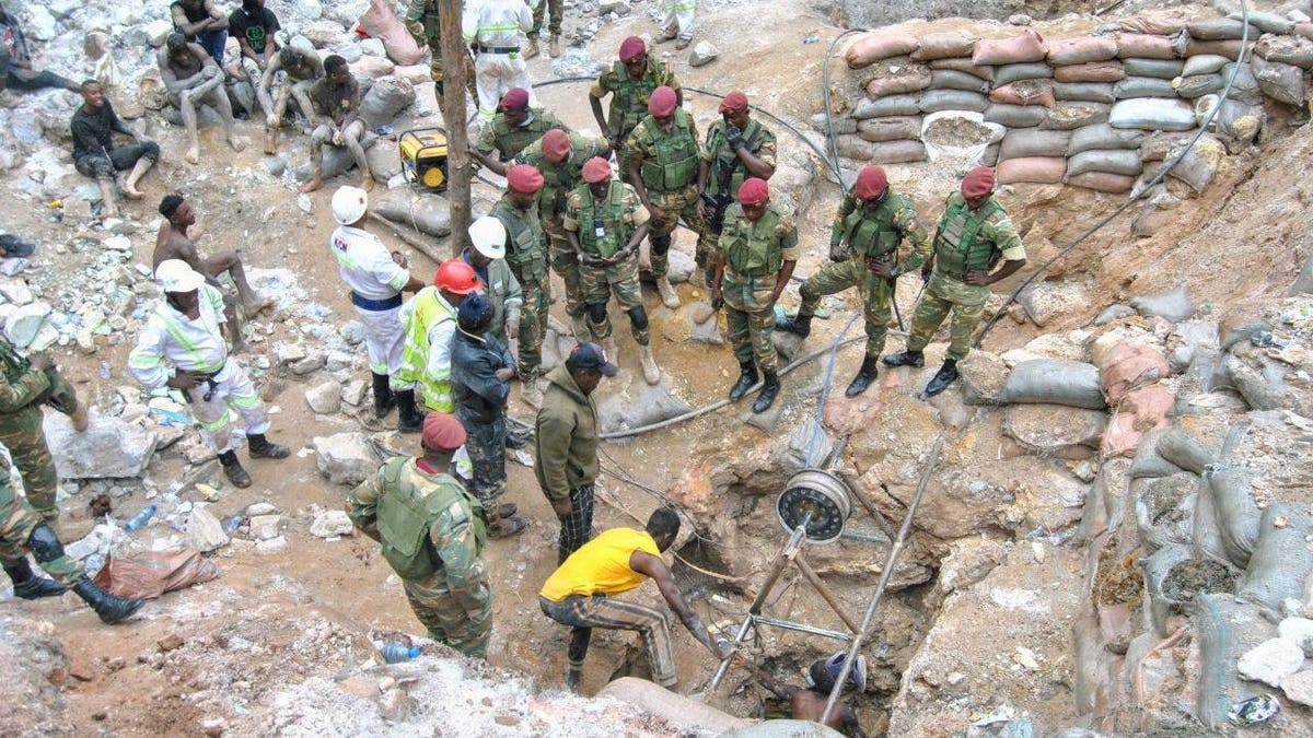 rescue effort zambia mine landslide
