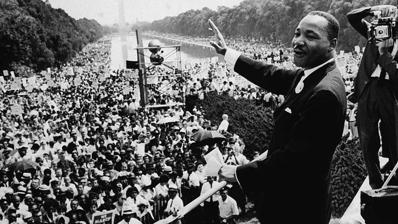The crowd at Martin Luther King Jr.'s "I Have a Dream" speech