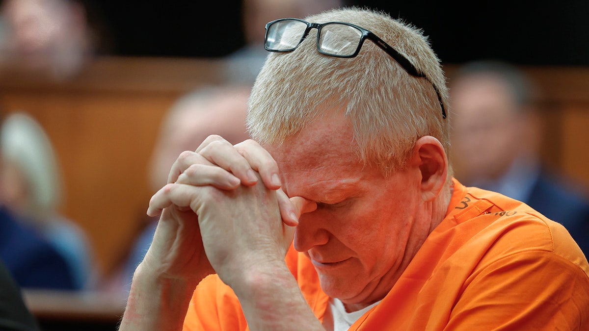 Alex Murdaugh, convicted of killing his wife, Maggie, and younger son, Paul, in June 2021, sits during a hearing on a motion for a retrial