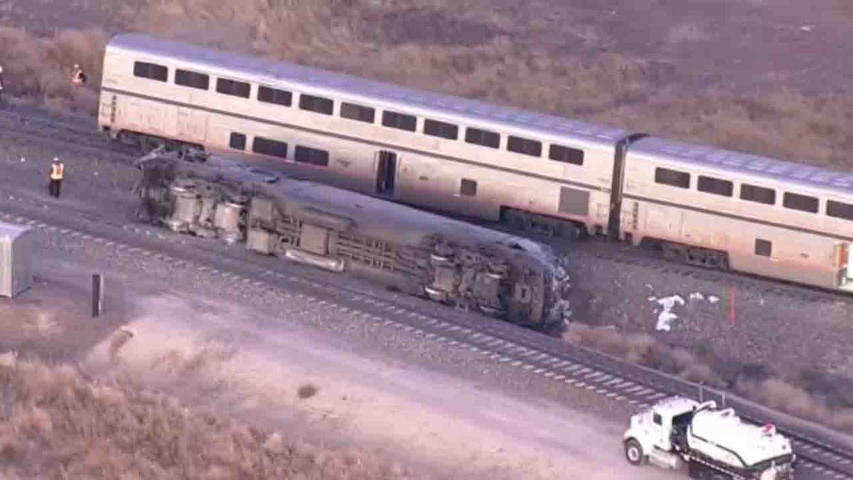 Amtrak train derailed