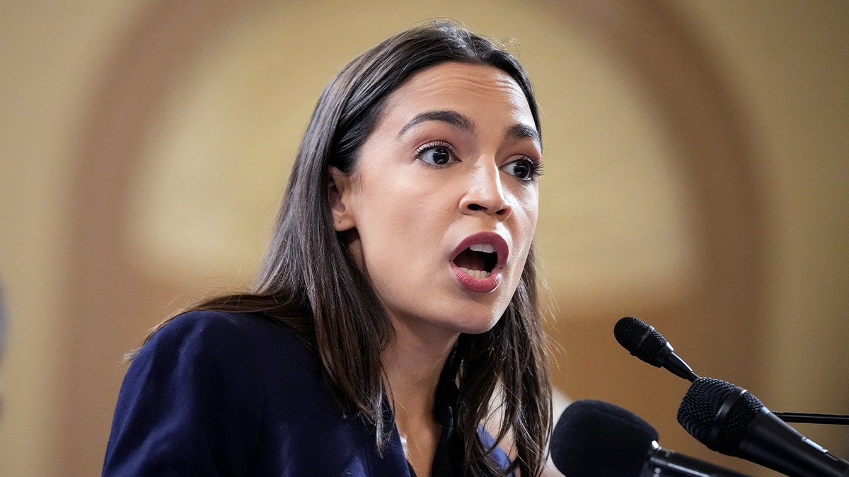 AOC during a news conference