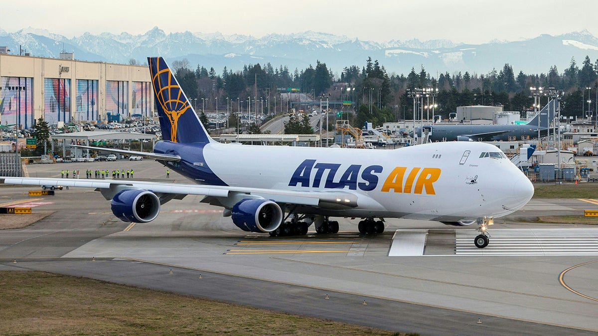 Atlas Air plane parked on a tarmac