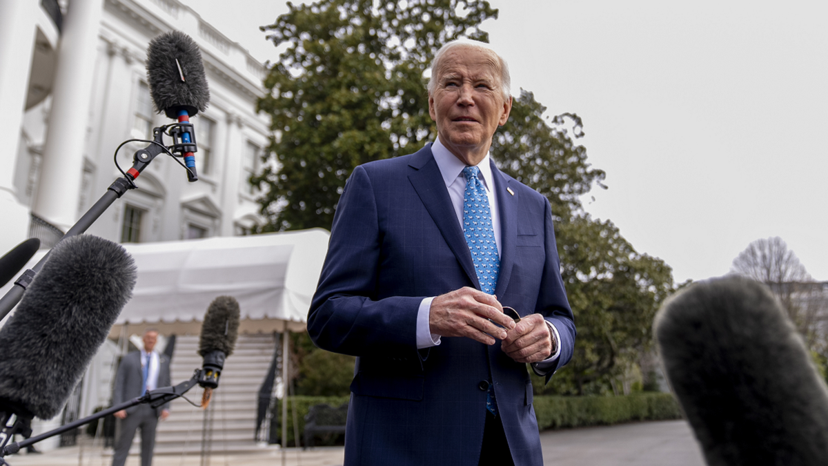 Biden speaks outside White House