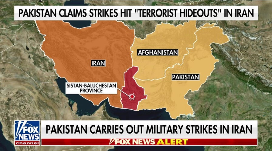 Pakistan reportedly strikes 'terrorist hideouts' in Iran