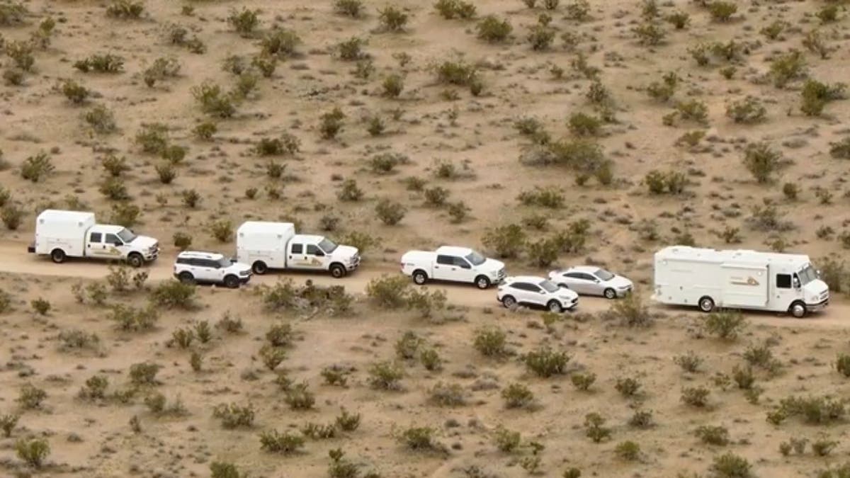 crime scene where bodies were found in the desert