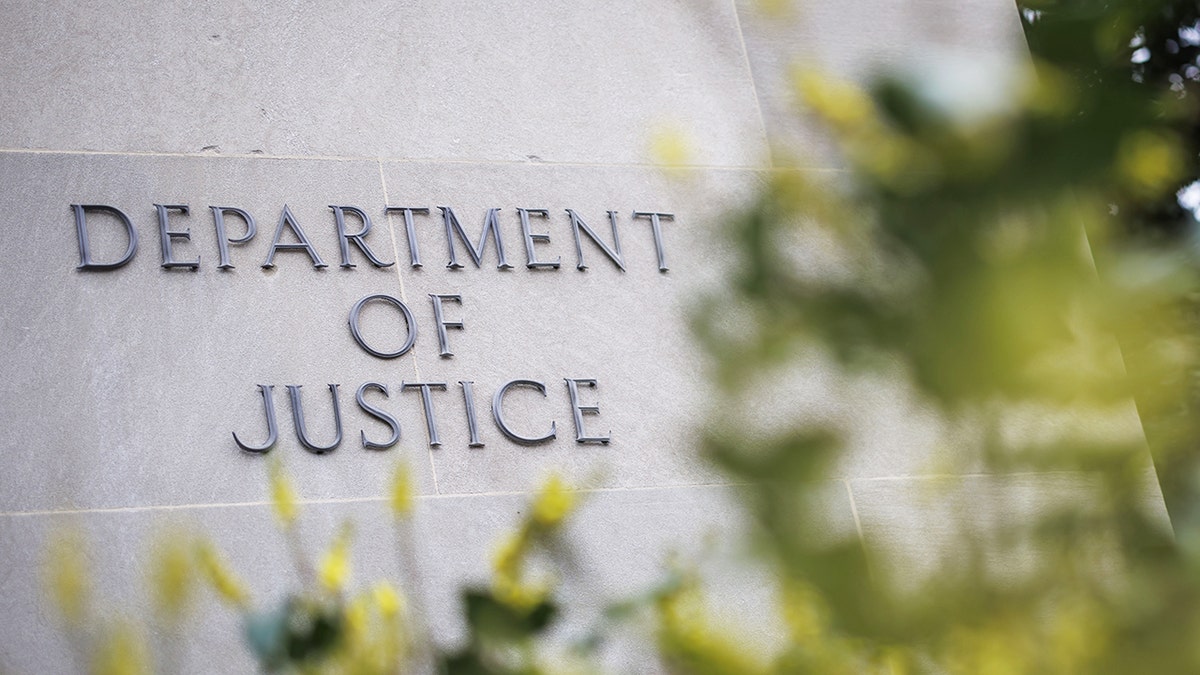 department of justice written on building