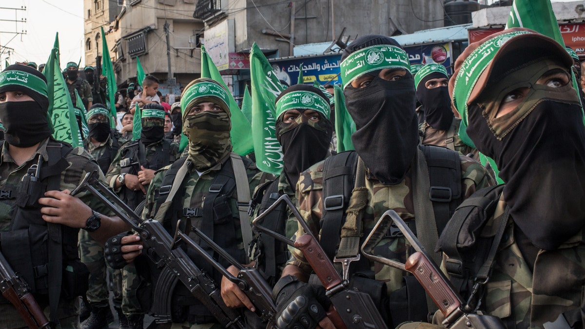Hamas terrorists in Gaza