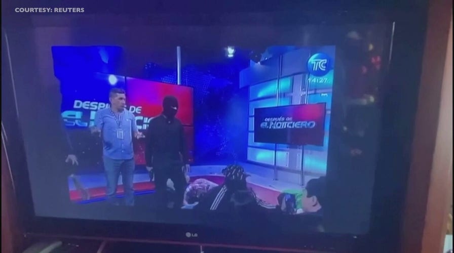 Armed gunmen take over Ecuador TV studio during live broadcast