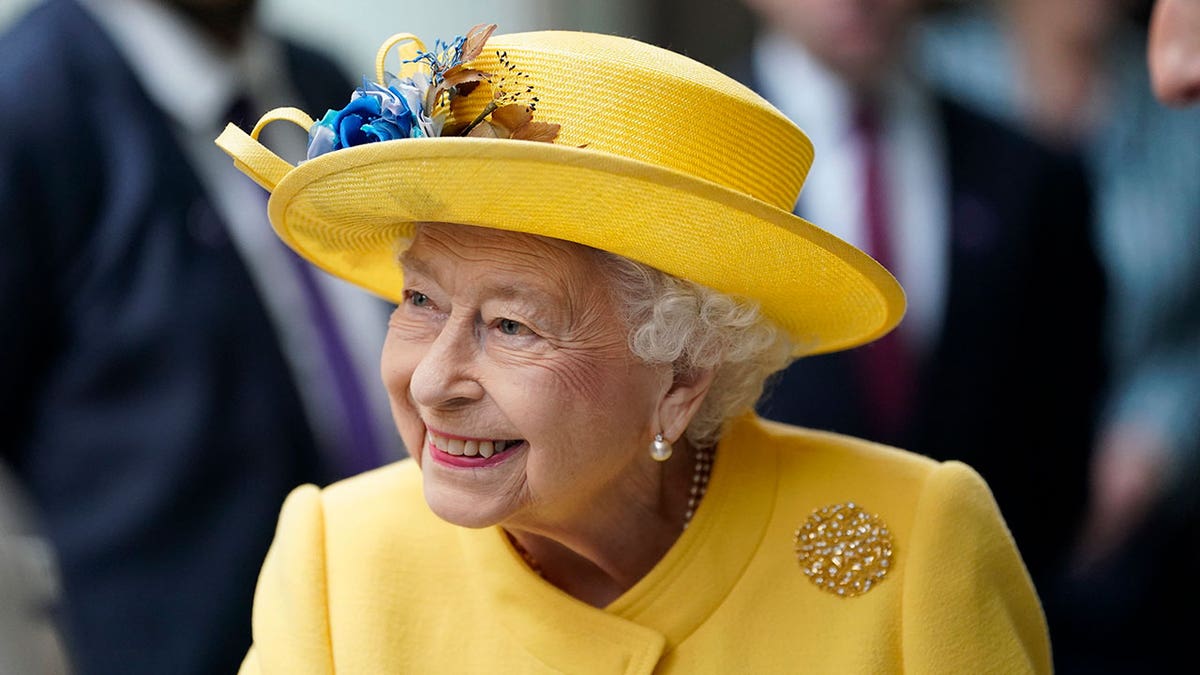 Queen Elizabeth II is seen in London in May 2022