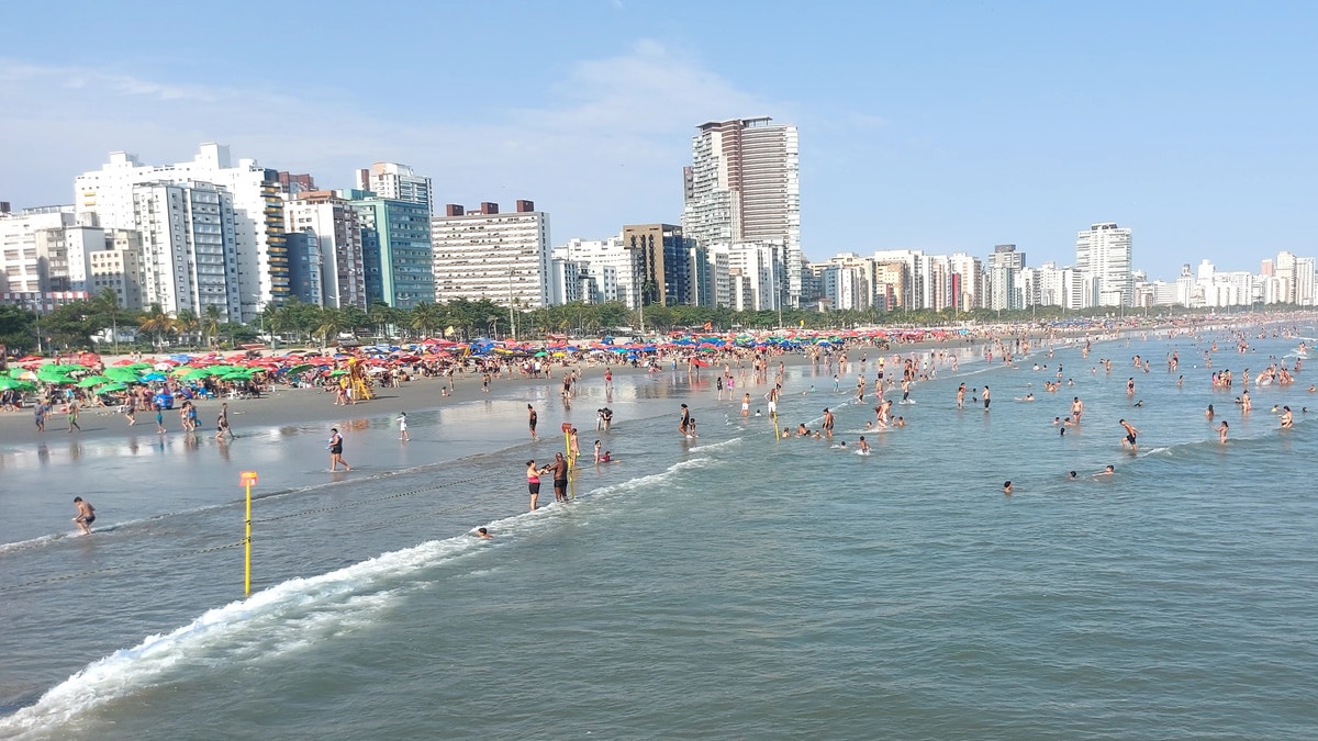 Brazil beach Santos