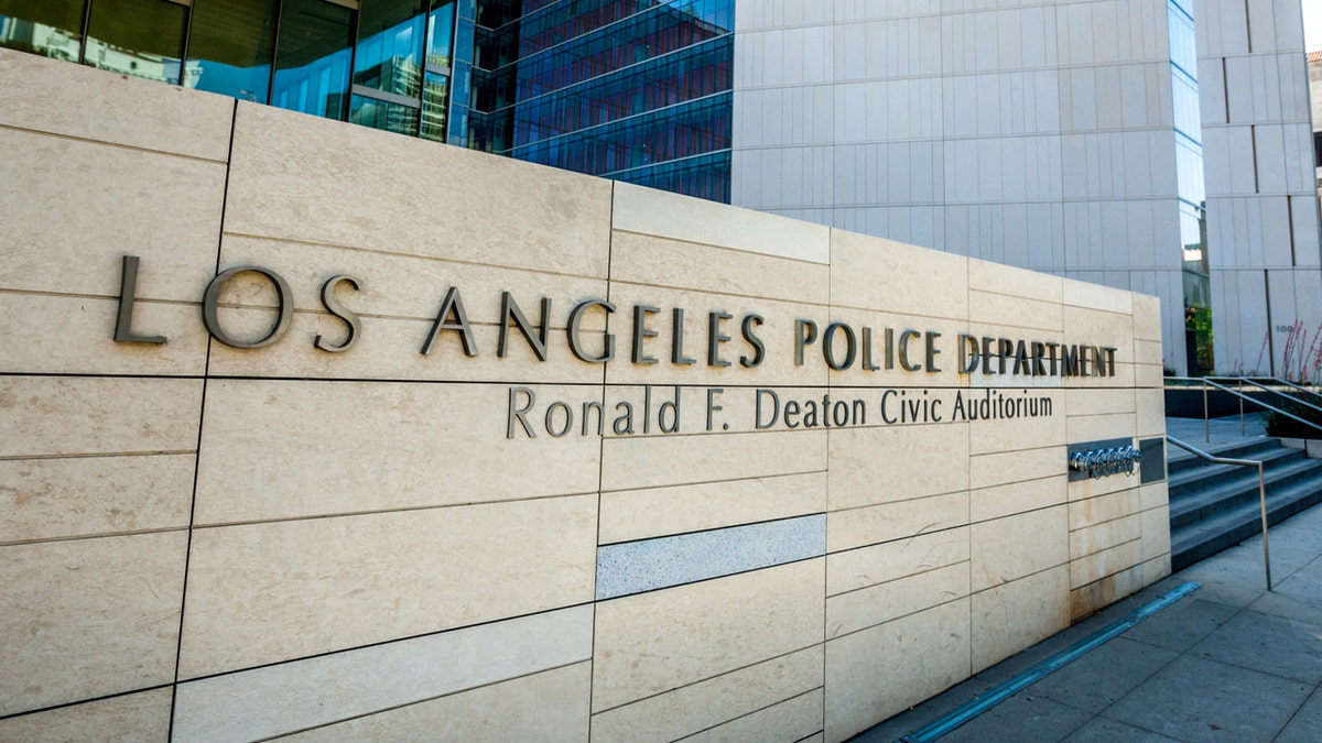LAPD headquarters sign