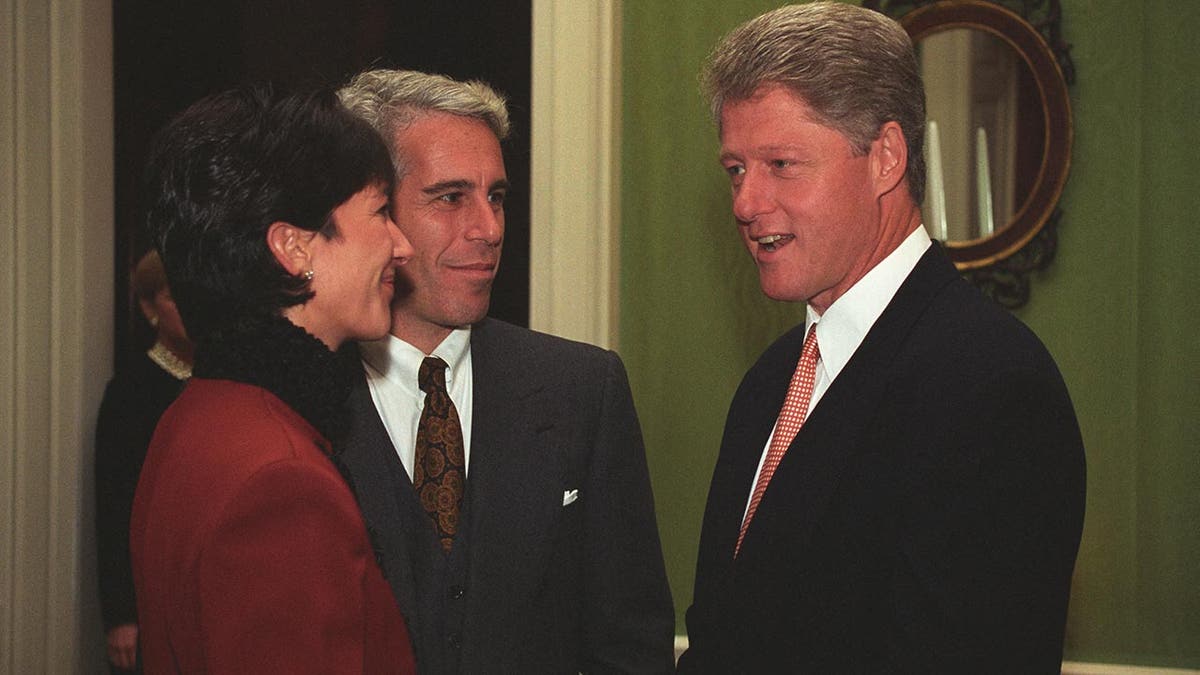Bill Clinton with Jeffrey Epstein and Ghislaine Maxwell