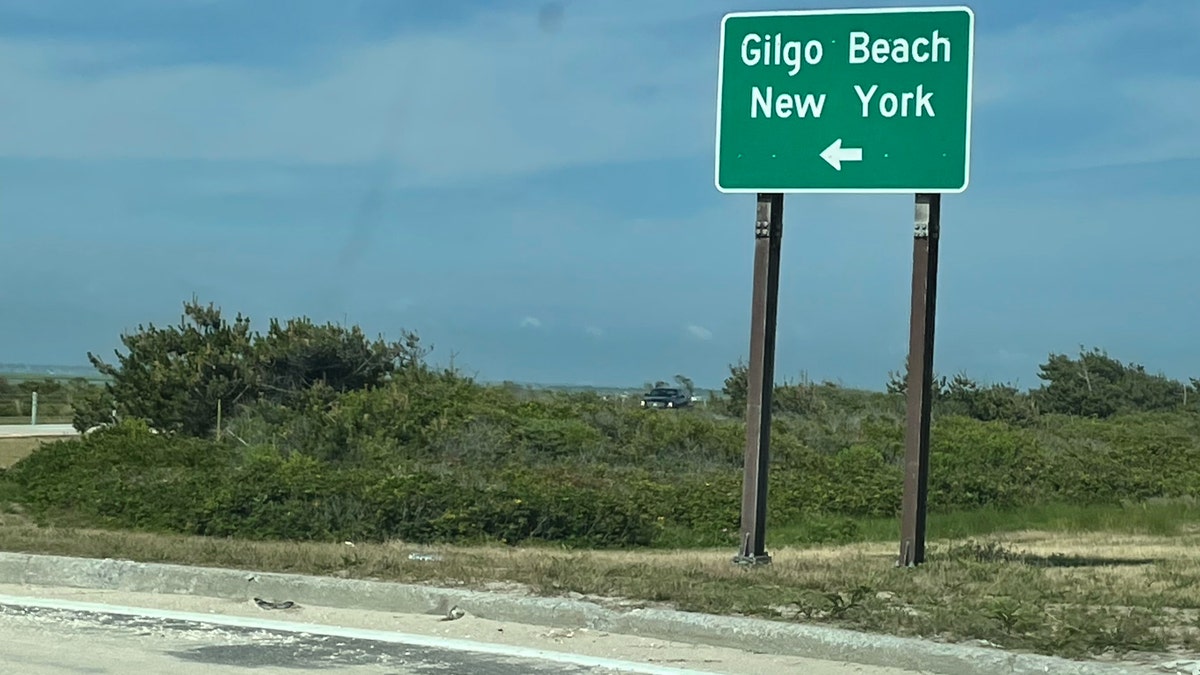 Gilgo beach sign on Ocean Parkway NY