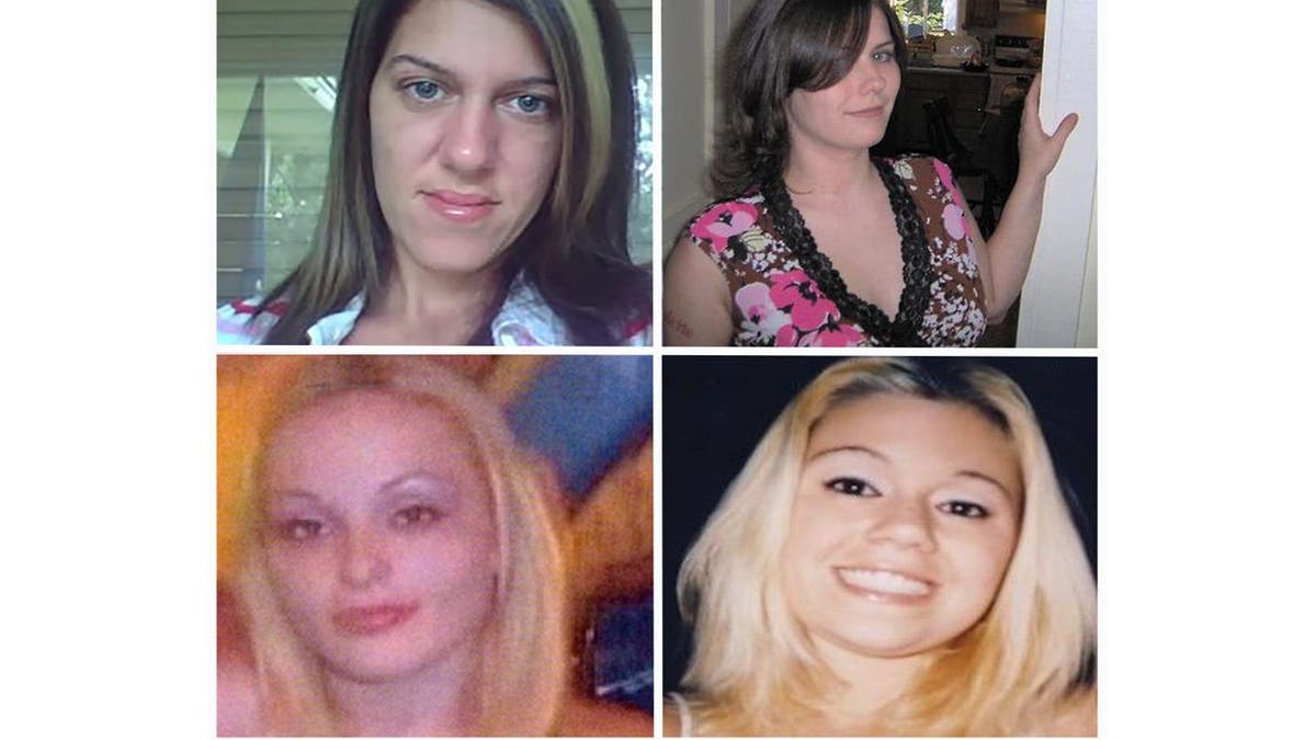 Split image showing the Gilgo Four victims