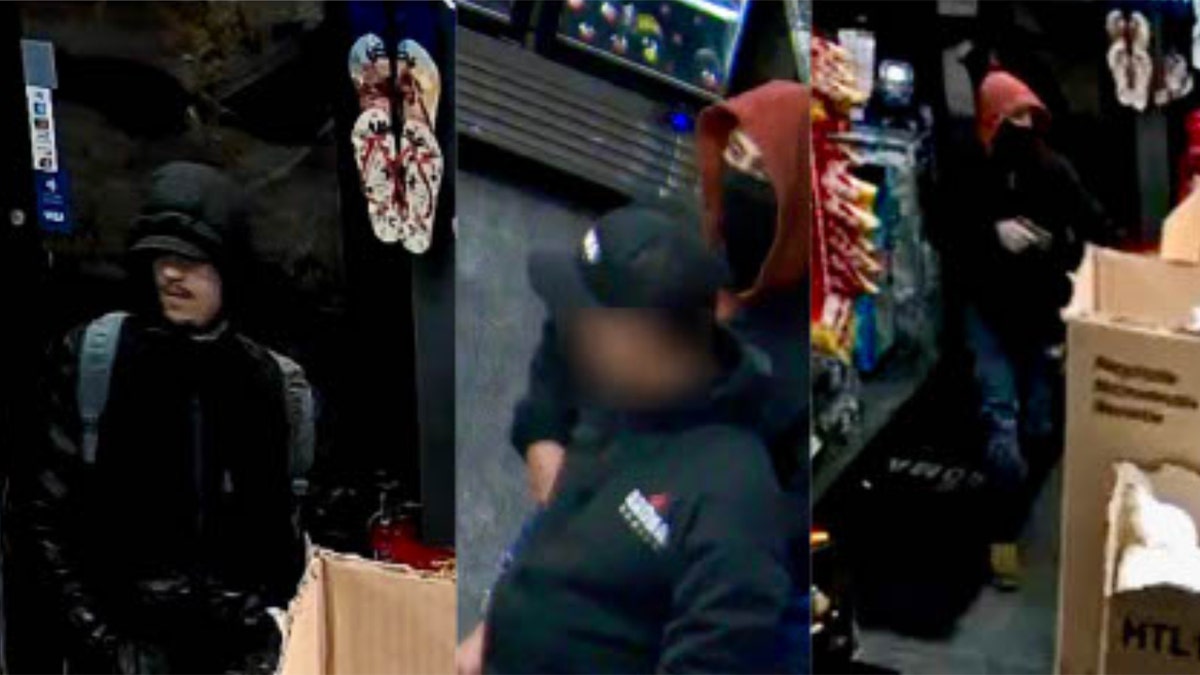 Aroma robbery security video stills
