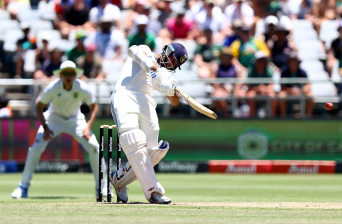 Cricket - Second Test - South Africa v India - Newlands Cricket Ground, Cape Town, South Africa - January 4, 2024 India's Yashasvi Jaiswal in action REUTERS/Esa Alexander