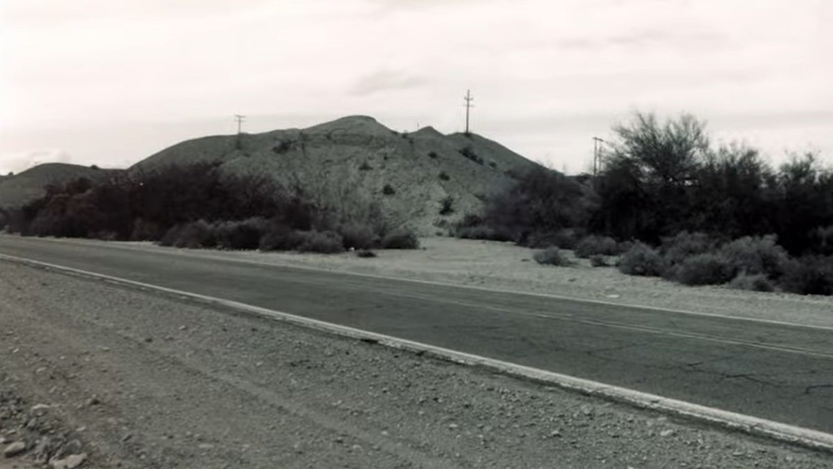 Picture of the side of the road where Claudia's body was found in August 1992