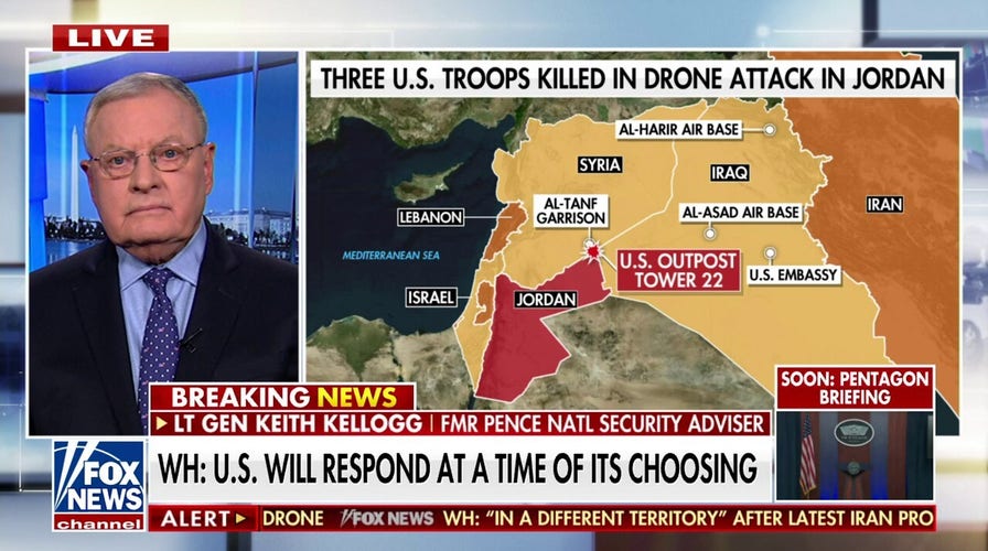 Iranians are ‘nervous’ what US reaction will be to strike on US soldiers: Lt. Gen. Keith Kellogg