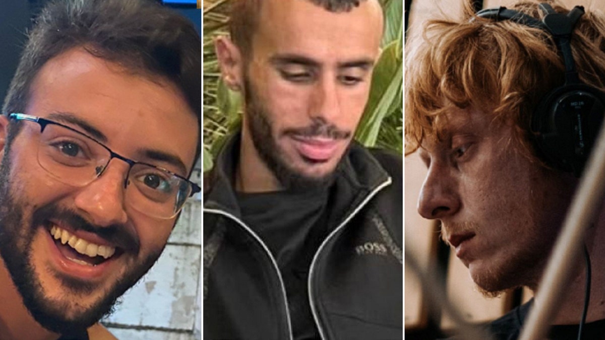 Images of three hostages killed in Gaza