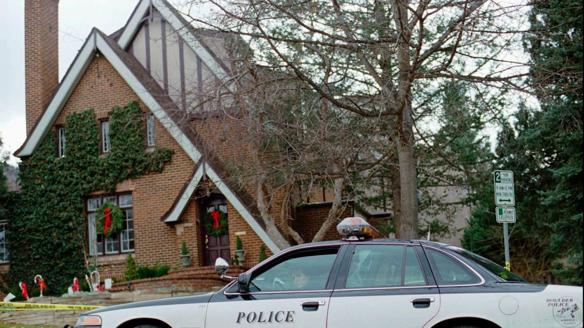 Police car outside Ramsey home