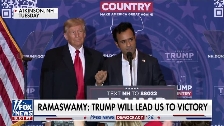 Ramaswamy endorses Trump, joins him in New Hampshire: 'We are in the middle of a war in this country'