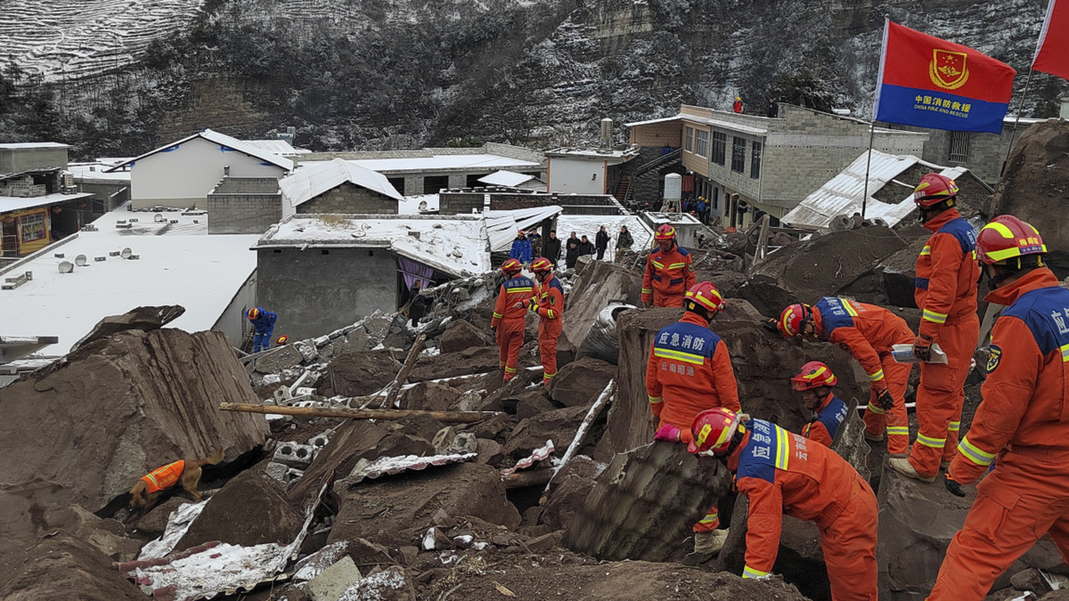 Southwestern China landslide aftermath