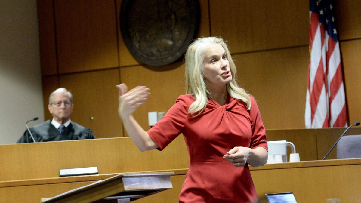 Chief Deputy District Attorney Audry Nafziger addresses the jury