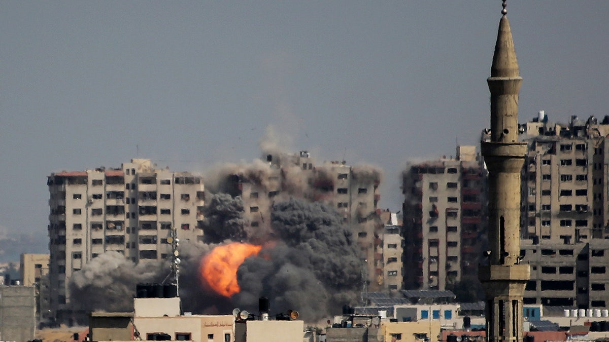 An Israeli airstrike in Gaza