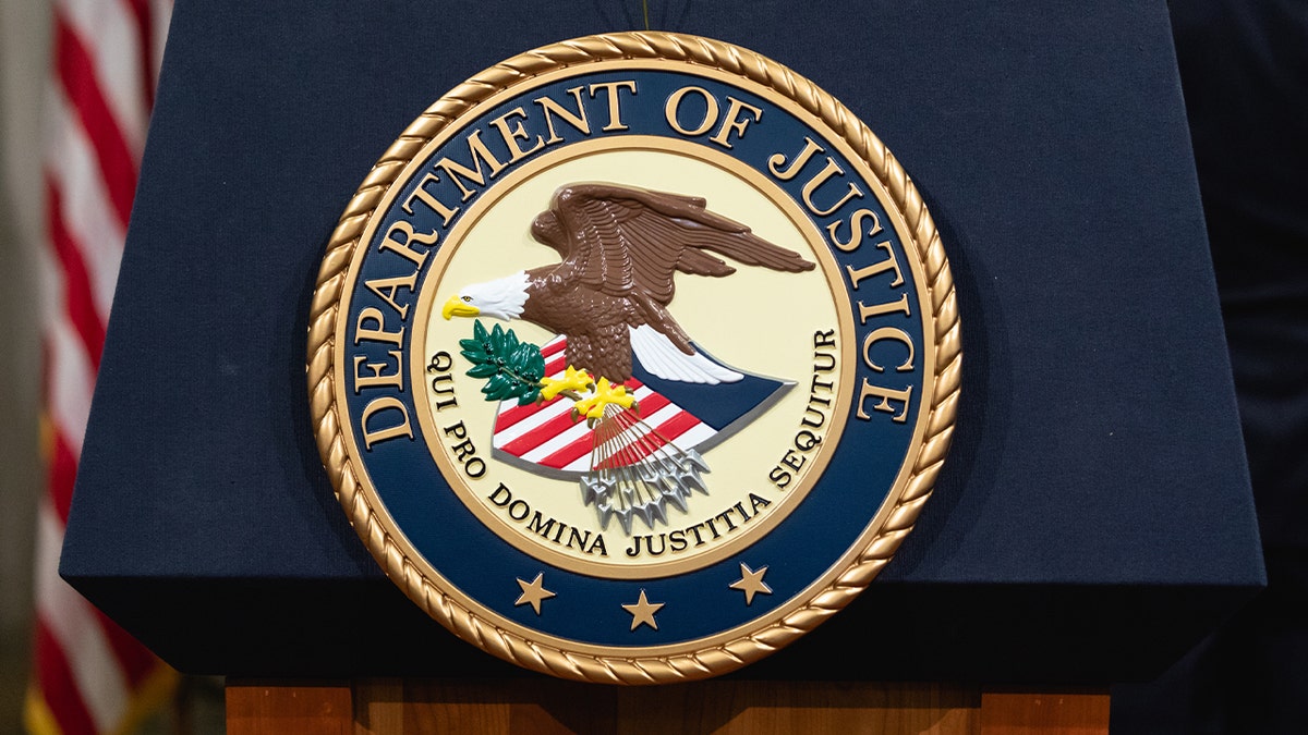 Department of Justice podium
