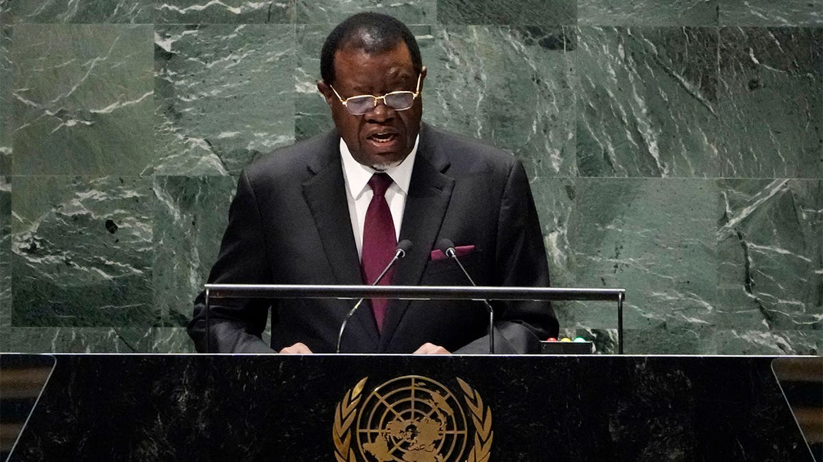 Namibias President addresses United Nations General Assembly