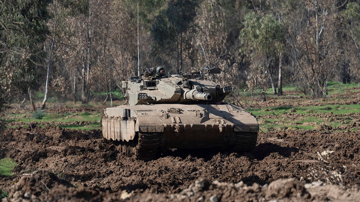 A tank in a field