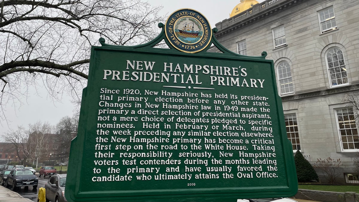 NH primary sign