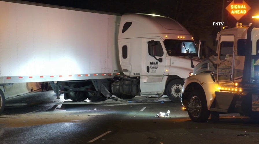 Paterson, New Jersey emergency crews respond to 13-car pileup Tuesday night