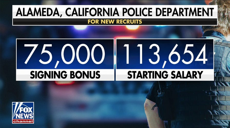 Police departments offering large signing bonuses to combat staffing shortages