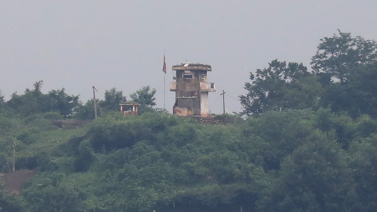 North Korean guard post