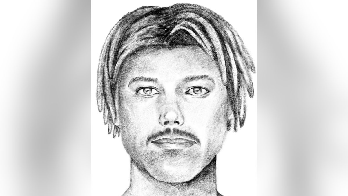 A sketch of the suspect in Louise's murder