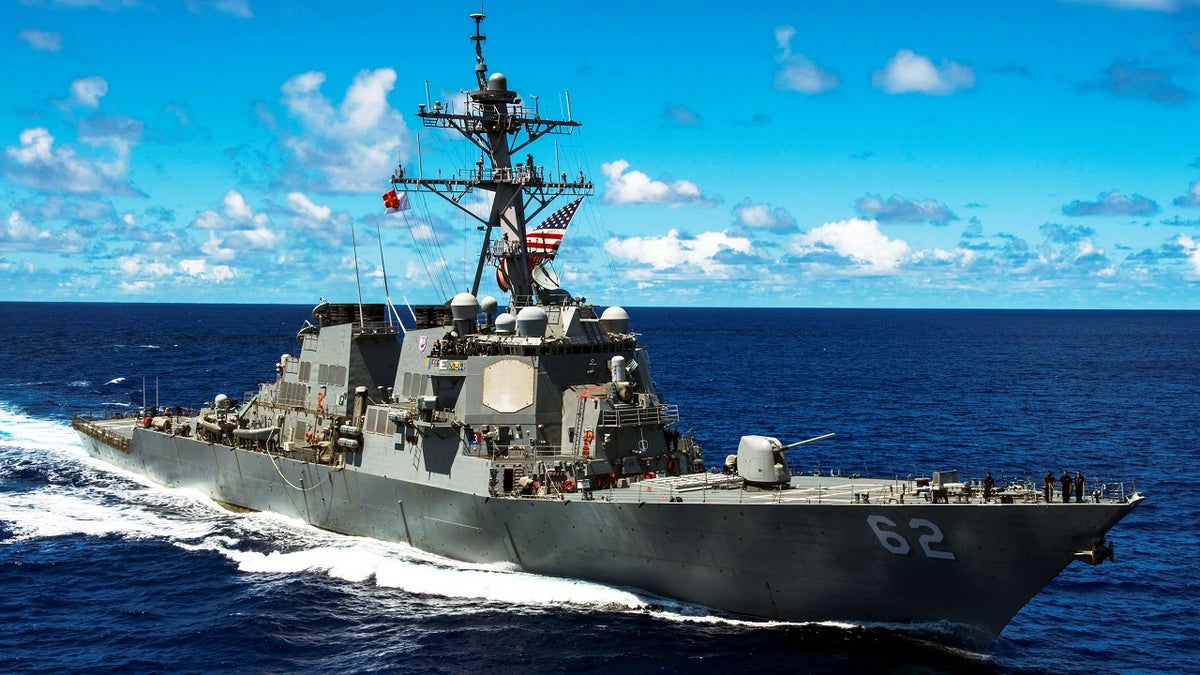 USS Fitzgerald in the Pacific Ocean