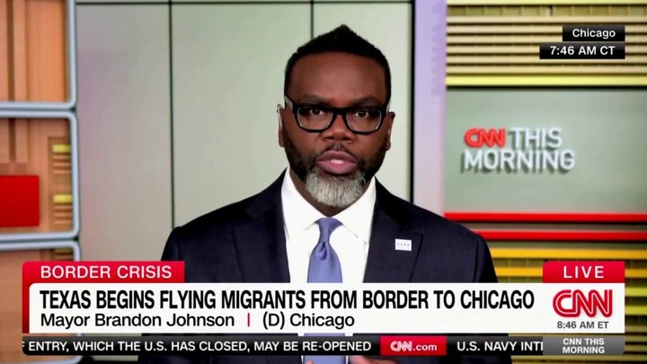Chicago Mayor Brandon Johnson says entire country at stake because of migration crisis