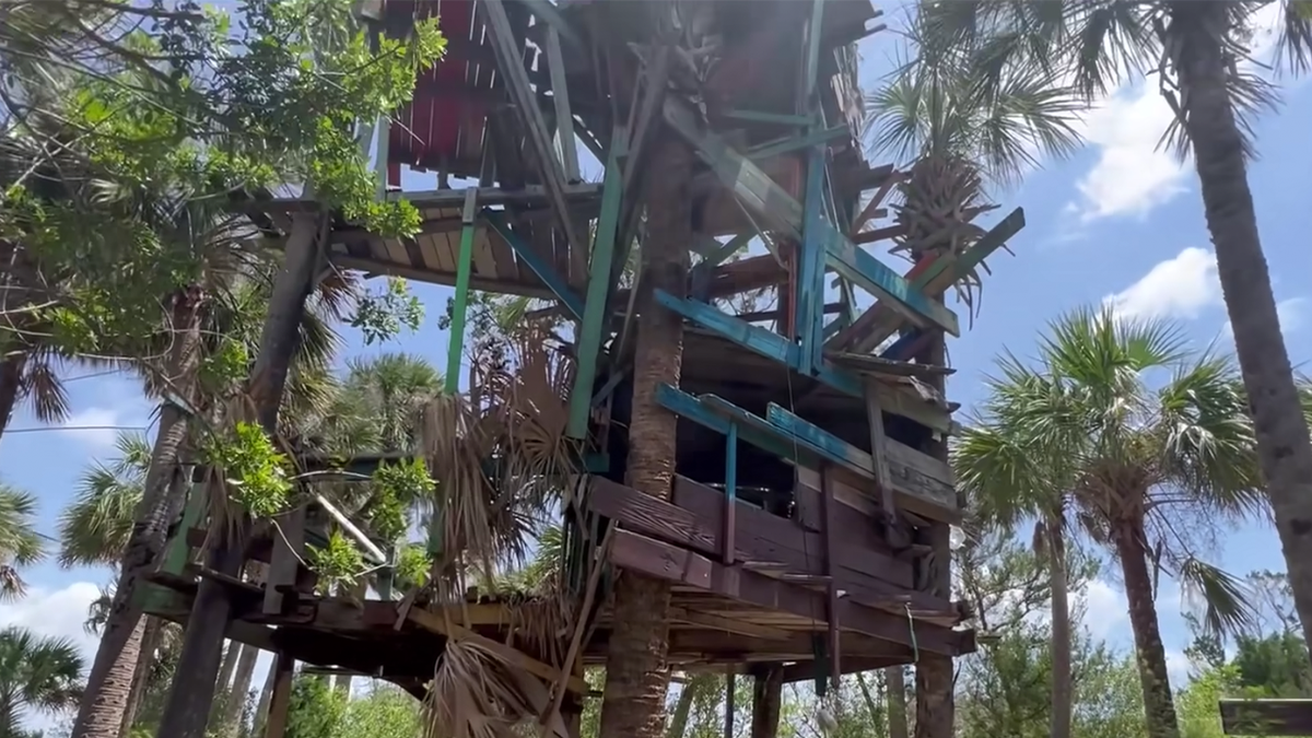 Florida treehouse on so-called "meth island"