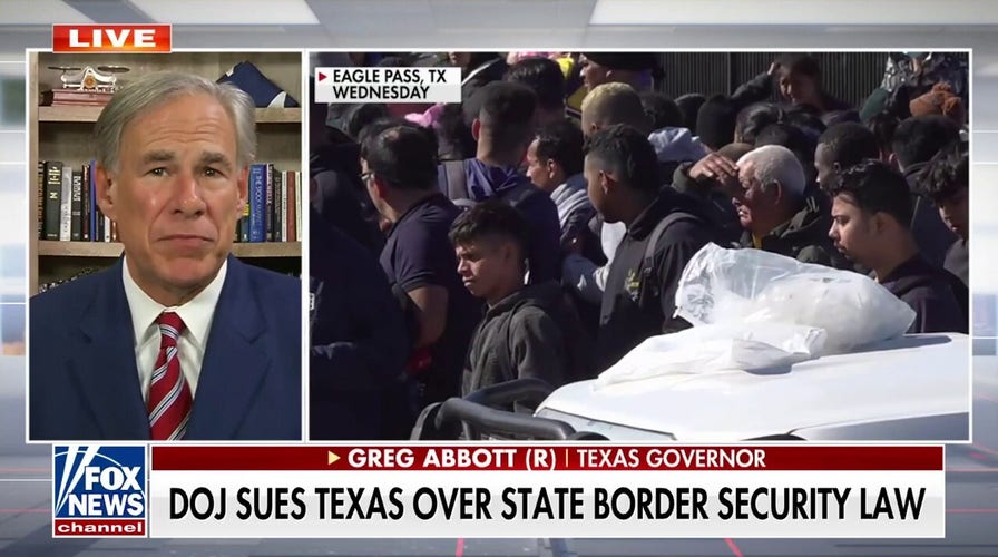 DOJ sues Texas over border security law