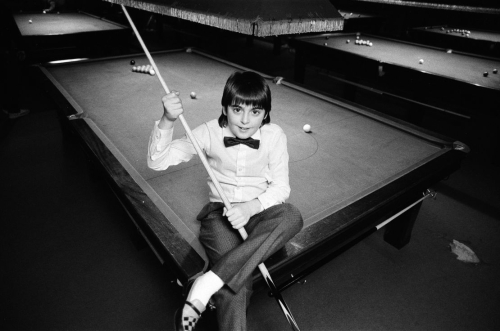 Schoolboy Ronnie O'Sullivan, aged ten, is already beating grown men in club championships. He is pictured at Brooksby's Snooker Club, Hackney. 30th January 1986. (Photo by Philip Ide/Mirrorpix via Getty Images)