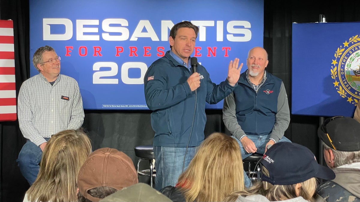 Ron DeSantis campaigns in New Hampshiree