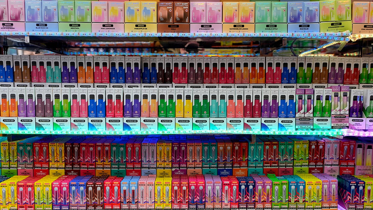 Colorful disposable vapes