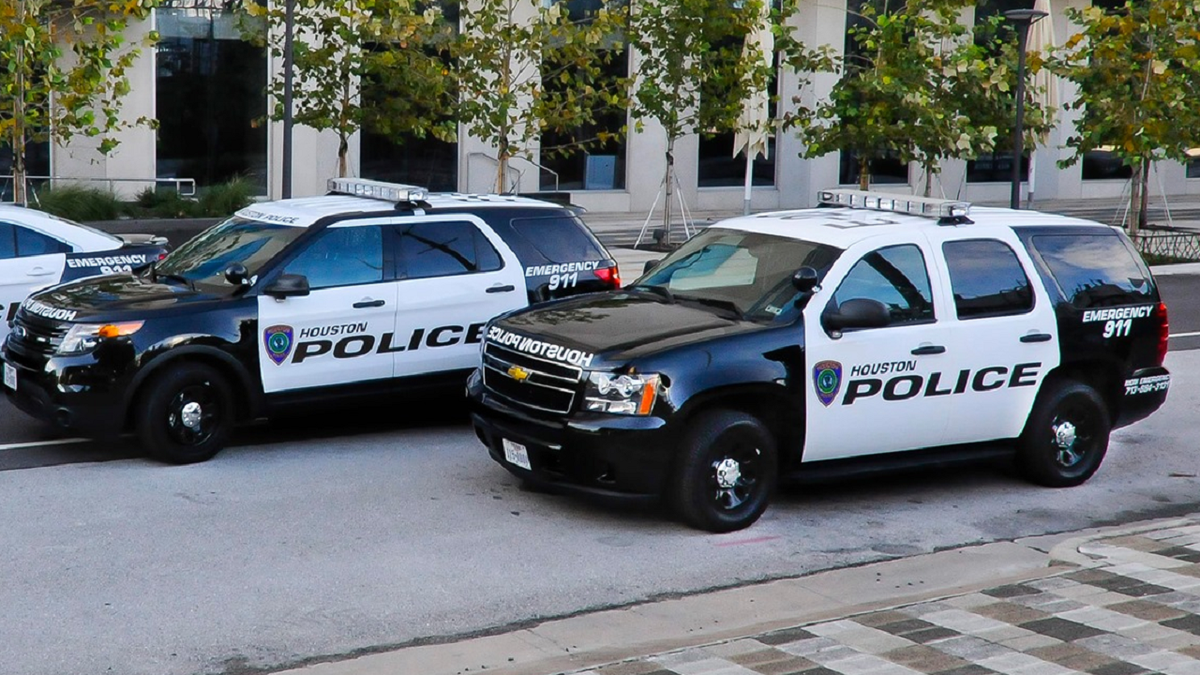 Houston Police Department vehicles