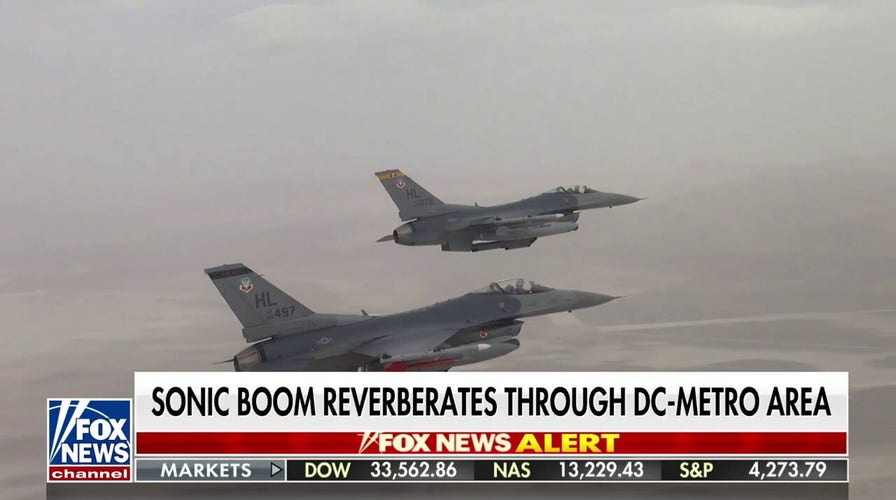 F-16 jets trigger sonic boom heard through DC area